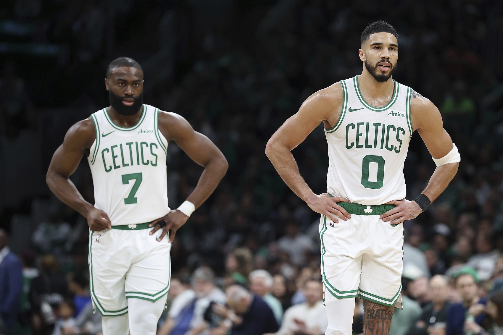 od体育入口-海沃德：塔图姆&amp;布朗是联盟中最好的两名侧翼之一 绿军球迷真有福